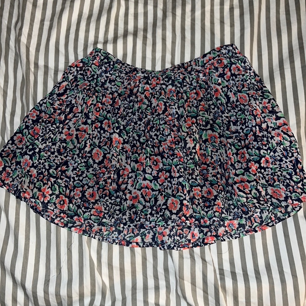 Old Navy skirt floral layering